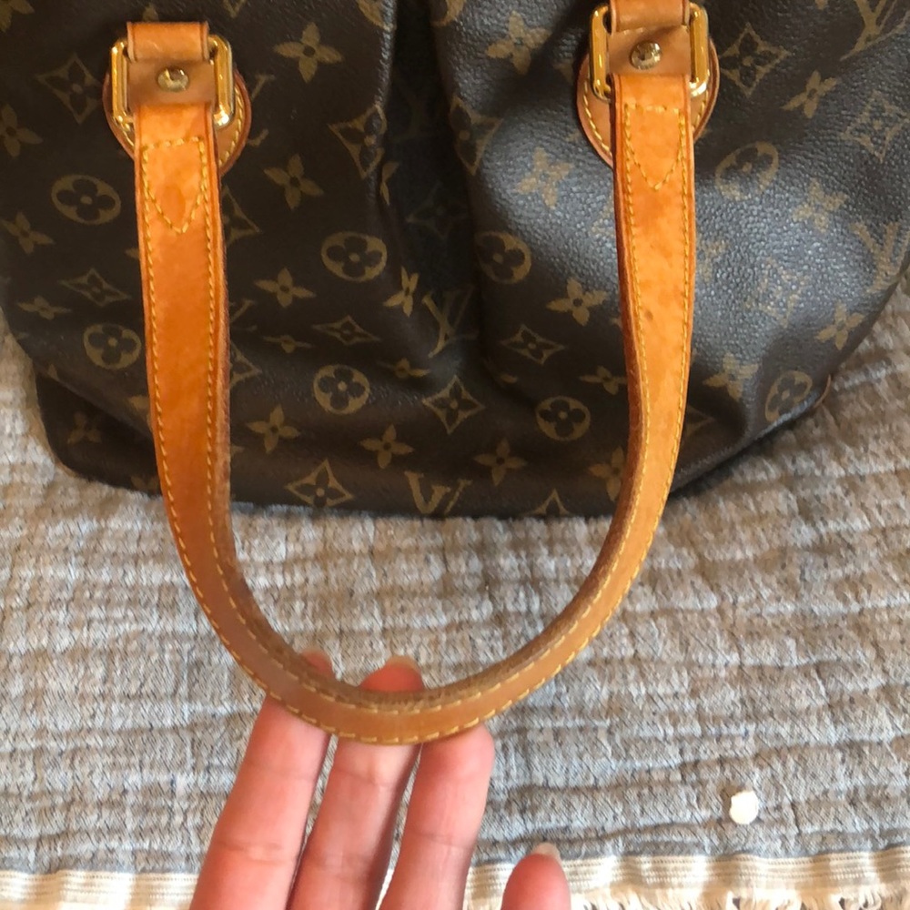 Louis Vuitton Brown and Gold Tote Bag - Picture 12 of 14